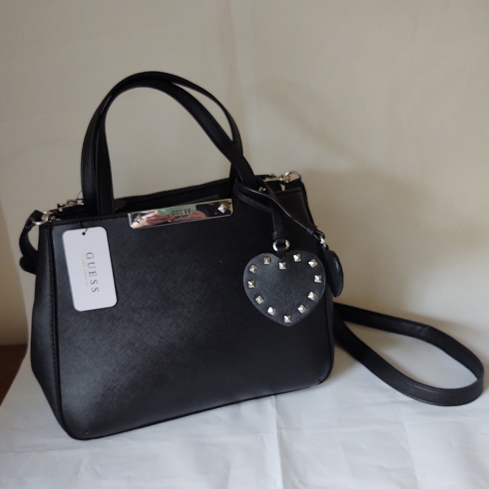 SALE!  Guess Black Satchel  #VY669305